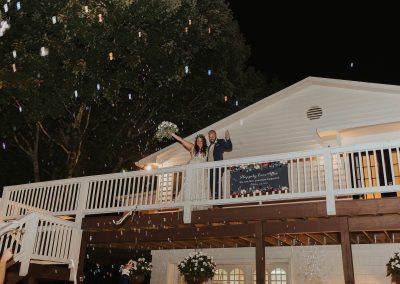 Newlyweds on Townhouse Balcony at The Julianna