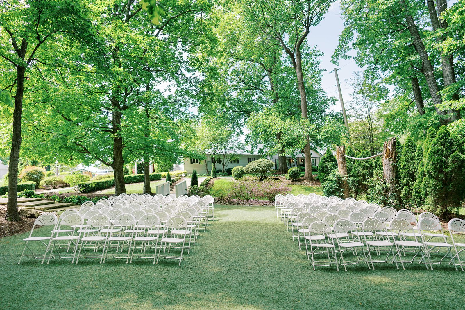 wedding ceremony garden